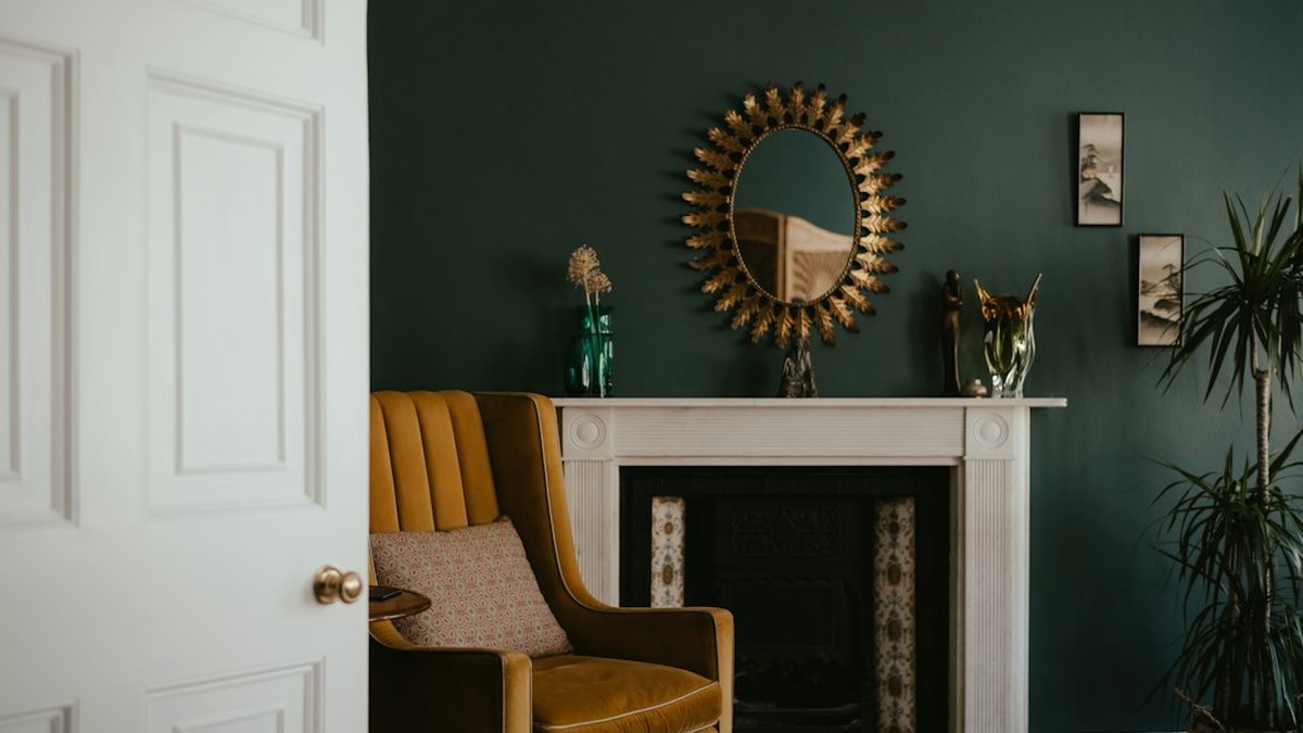 How to Style a Jewel-Tone Fall Mantel